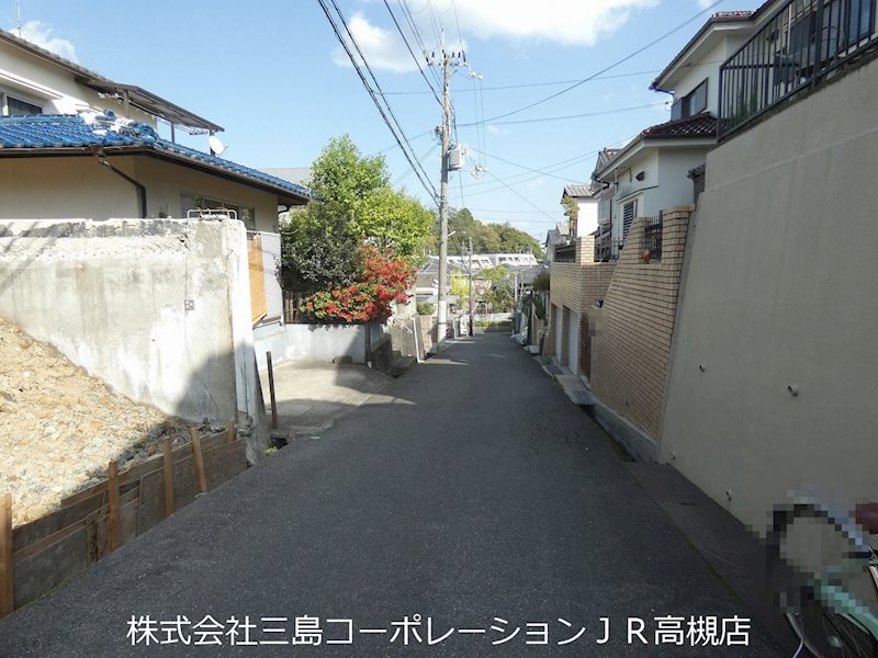高槻市安岡寺町3丁目　売土地B号地 現地写真（前面道路含む現地写真）