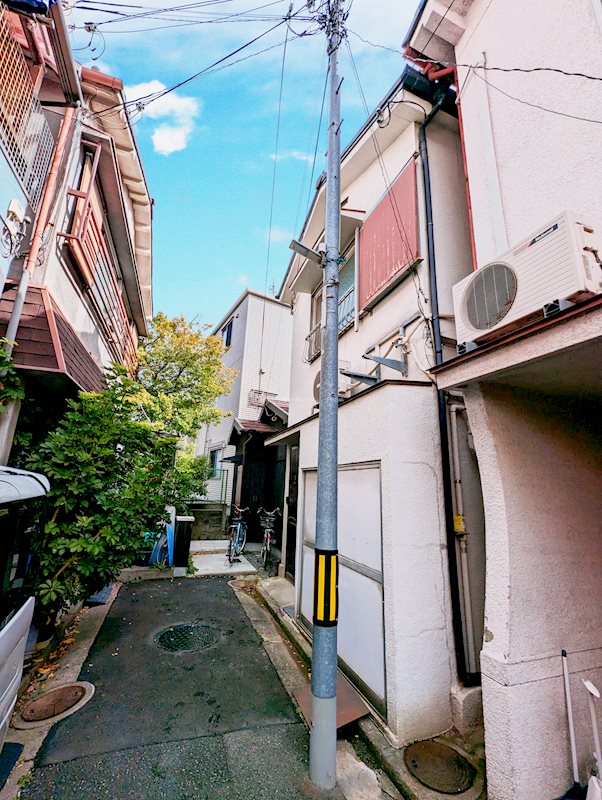 摂津市正雀4丁目　売土地 現地写真（前面道路含む現地写真）