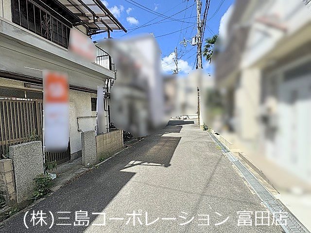 高槻市赤大路町　売土地 前面道路　北向き