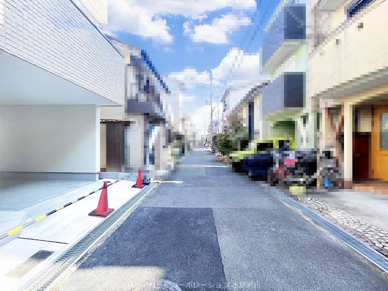 高槻市淀の原町 新築一戸建 前面道路含む