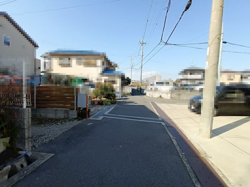 茨木市西河原1丁目　売土地 現地写真（前面道路含む現地写真）