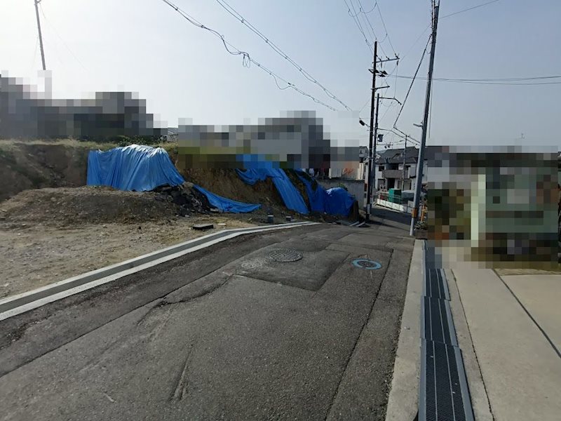 茨木市北春日丘1丁目　新築一戸建　3号地 現地写真（前面道路含む現地写真）