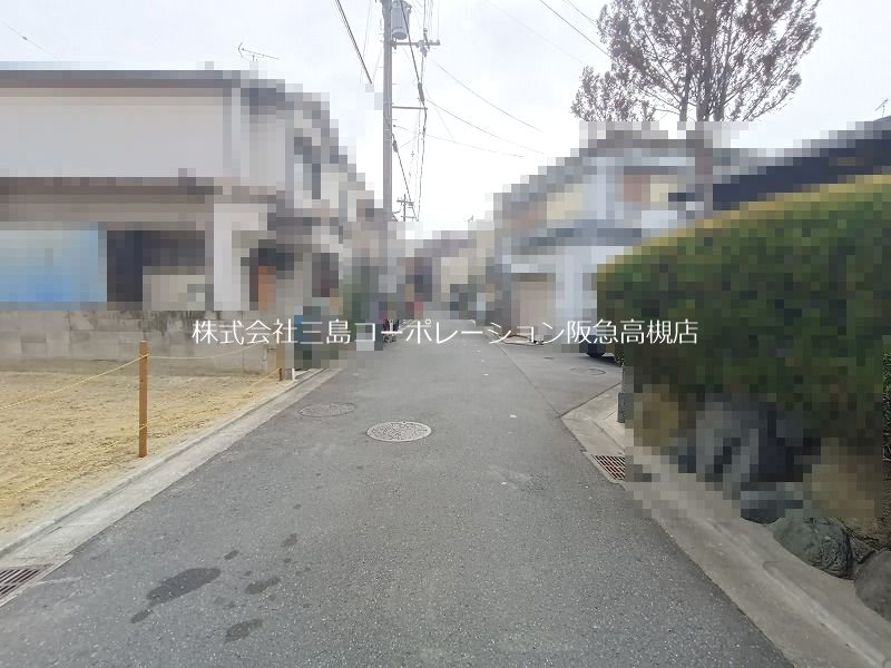 高槻市東五百住町2丁目　売土地 現地写真（前面道路含む現地写真）