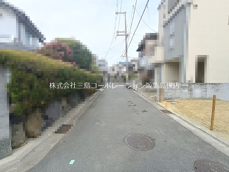 高槻市東五百住町2丁目　売土地 現地写真（前面道路含む現地写真）