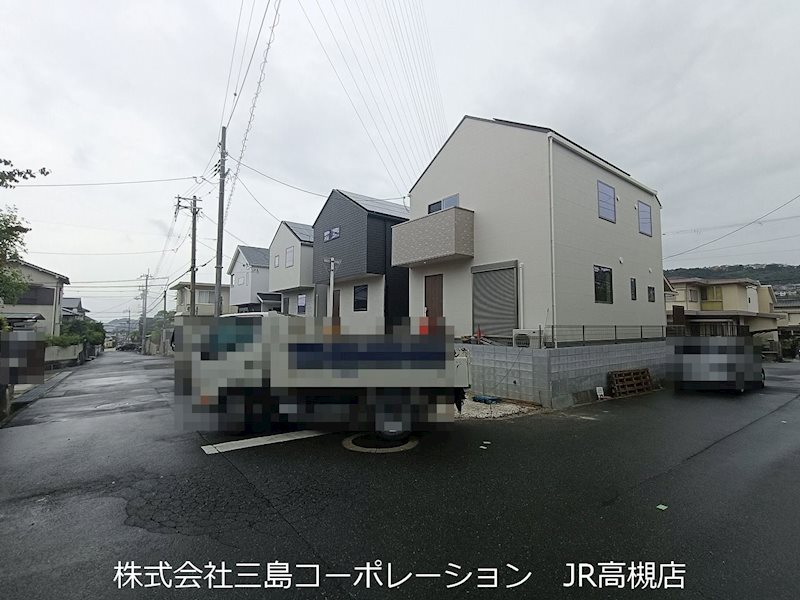 高槻市安岡寺町2丁目　新築一戸建1号地 現地写真（前面道路含む現地写真）