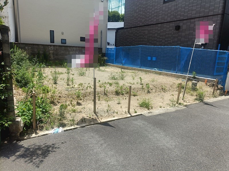 摂津市別府3丁目　建築条件付土地 現地写真（前面道路含む現地写真）
