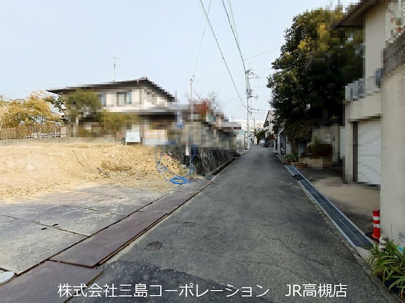 高槻市別所本町　新築一戸建2号地 現地写真（前面道路含む現地写真）