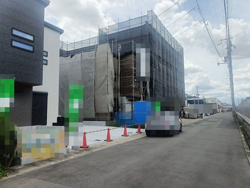 摂津市一津屋2丁目　A号地　中古一戸建 現地写真（前面道路含む現地写真）