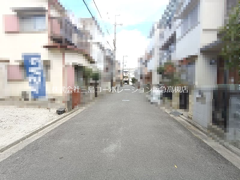 高槻市柱本6丁目　売土地 現地写真（前面道路含む現地写真）