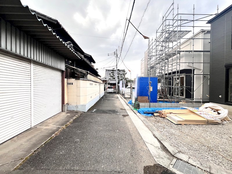 茨木市島2丁目　新築一戸建 2号棟 現地写真（前面道路含む現地写真）