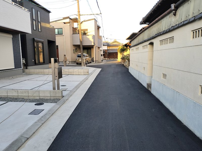 茨木市島2丁目　新築一戸建 3号棟 現地写真（前面道路含む現地写真）