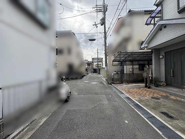 高槻市栄町3丁目　中古一戸建 前面道路含む