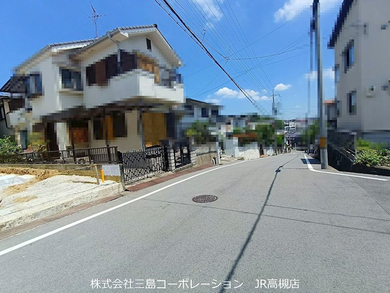 高槻市安岡寺町3丁目　新築一戸建 現地写真（前面道路含む現地写真）