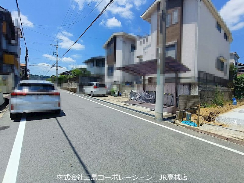 高槻市安岡寺町3丁目　新築一戸建 現地写真（前面道路含む現地写真）
