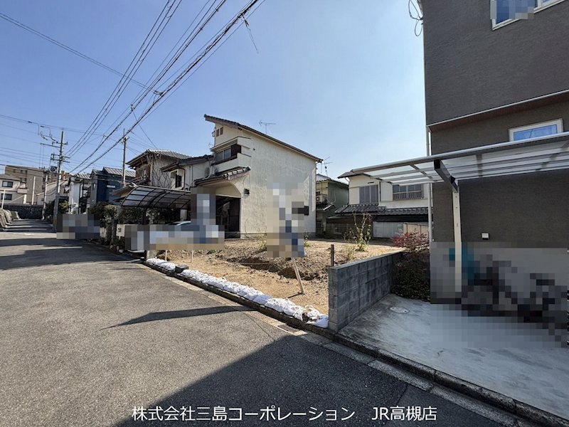 高槻市宮之川原3丁目　建築条件付売土地 現地写真（前面道路含む現地写真）