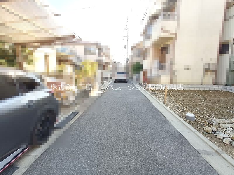 高槻市明野町 売土地 現地写真（前面道路含む現地写真）
