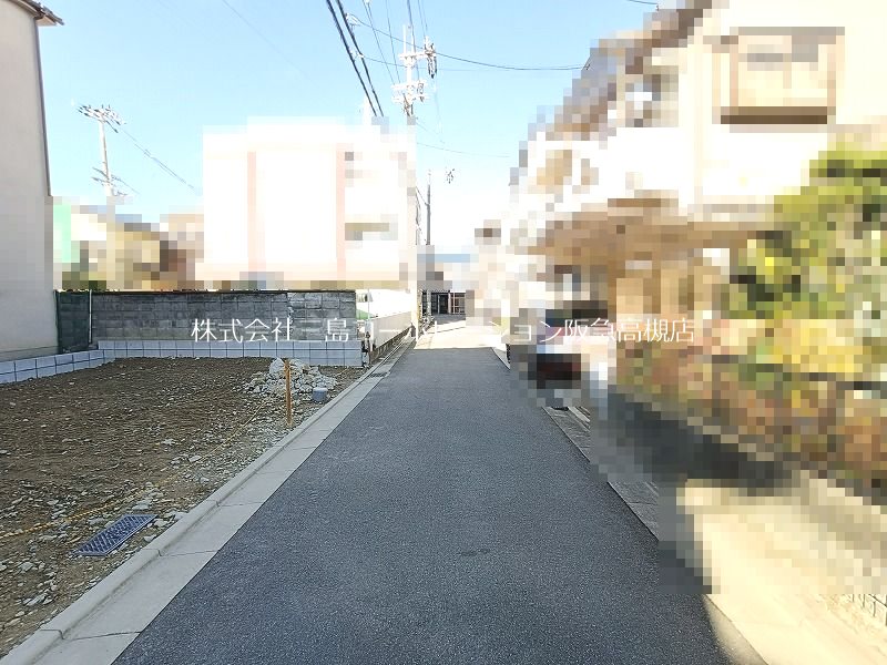 高槻市明野町 売土地 現地写真（前面道路含む現地写真）