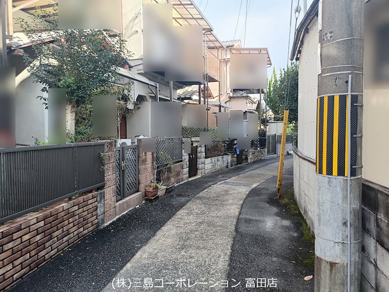 高槻市氷室町2丁目　売土地 前面道路