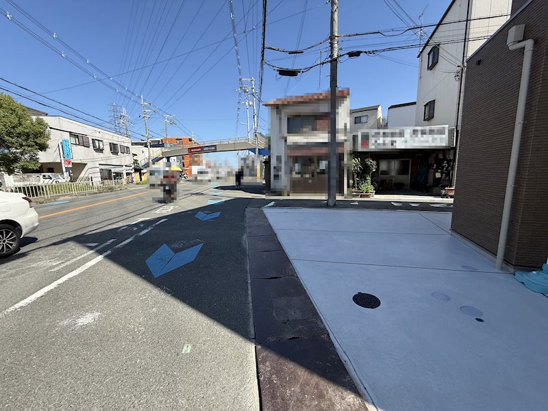 摂津市鳥飼野々1丁目　新築一戸建 現地写真（前面道路含む現地写真）