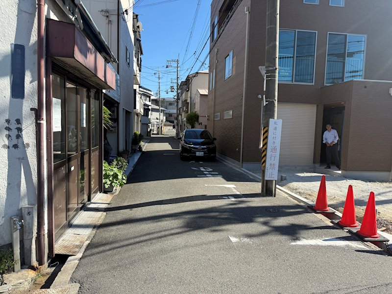 摂津市鳥飼野々1丁目　新築一戸建 現地写真（前面道路含む現地写真）