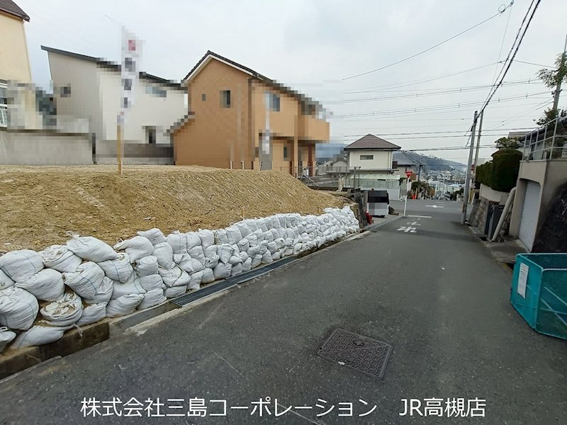 高槻市奥天神町2丁目　売土地 現地写真（前面道路含む現地写真）