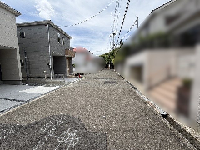高槻市大和1丁目　新築一戸建　2号地 前面道路含む