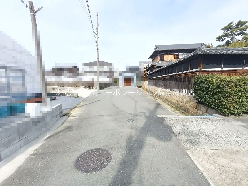 高槻市西面中2丁目　売土地 現地写真（前面道路含む現地写真）