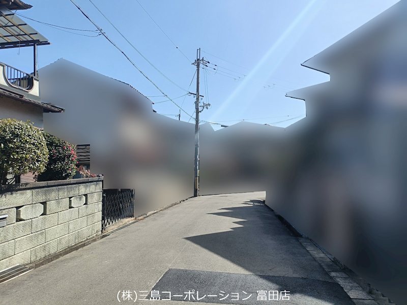 高槻市大和1丁目　売土地　2号地  前面道路