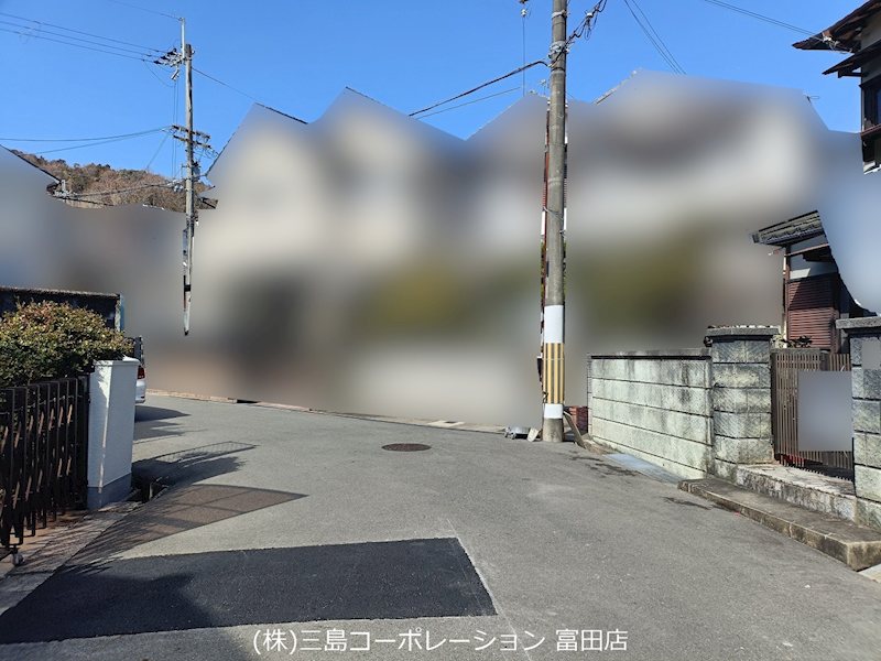 高槻市大和1丁目　売土地　2号地  前面道路