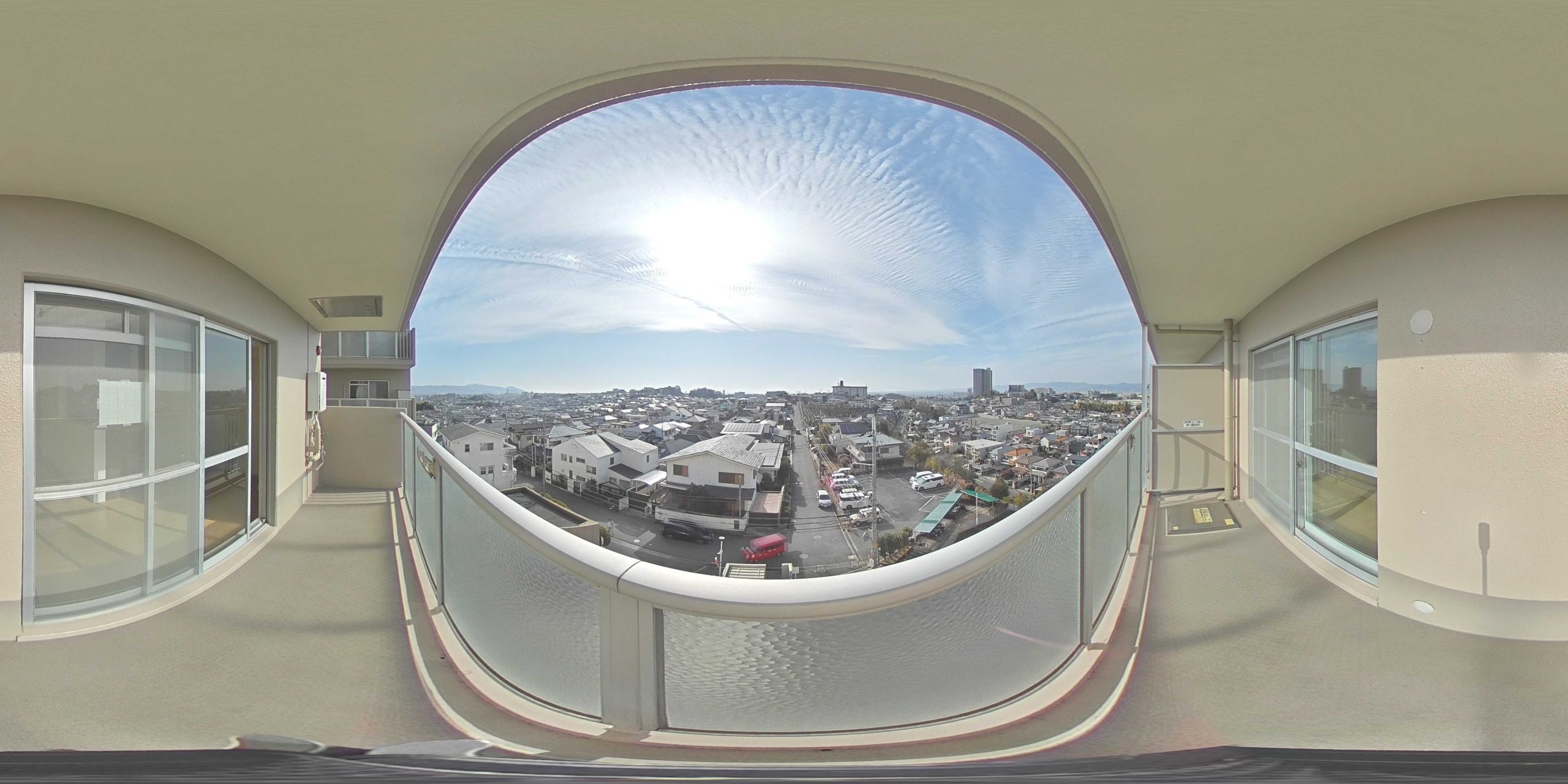 北東側バルコニーからの眺望