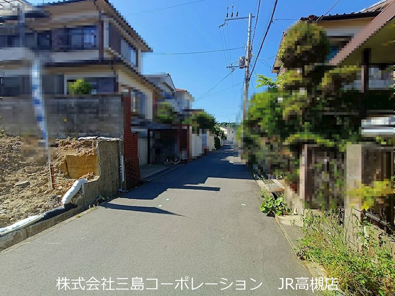 高槻市安岡寺町5丁目　売土地3号地 現地写真（前面道路含む現地写真）