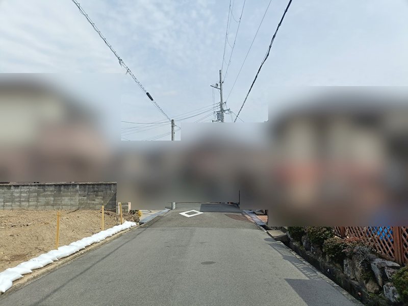 高槻市昭和台町2丁目　売土地　2号地  前面道路含む