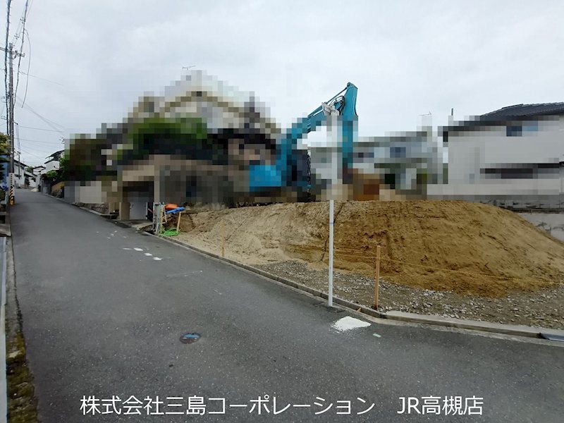 高槻市奥天神町2丁目　売土地 現地写真（前面道路含む現地写真）