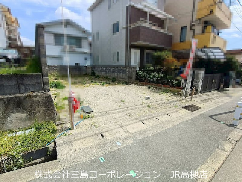 高槻市安岡寺町5丁目　建築条件付売土地 現地写真（前面道路含む現地写真）
