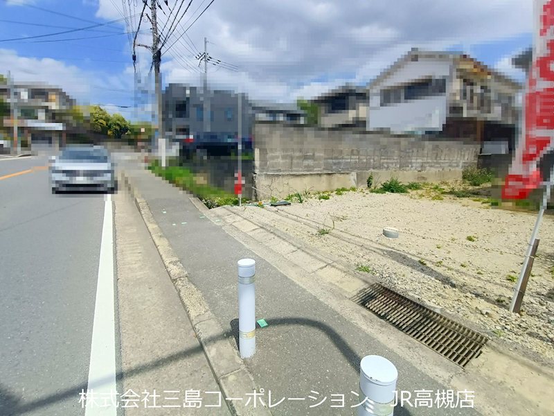 高槻市安岡寺町5丁目　建築条件付売土地 現地写真（前面道路含む現地写真）
