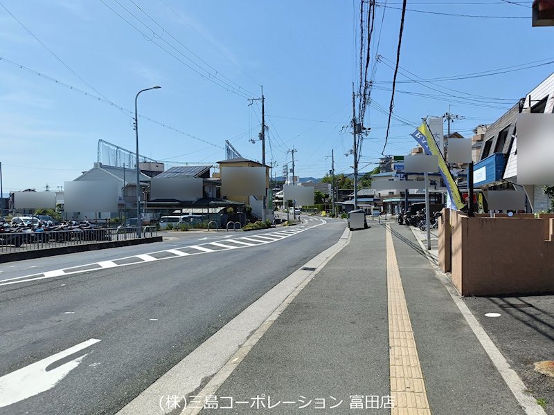 高槻市塚原1丁目　中古テラスハウス 前面道路