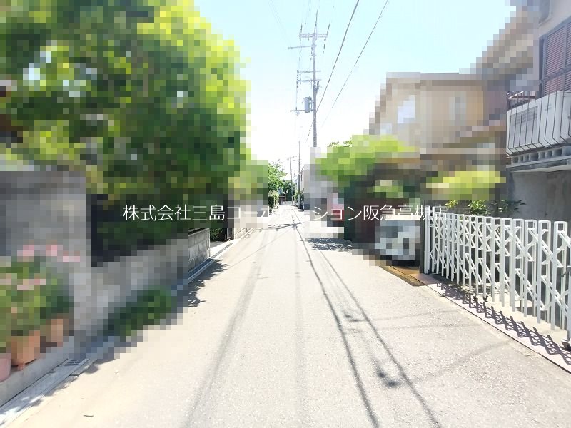 高槻市城西町 売土地 現地写真（前面道路含む現地写真）