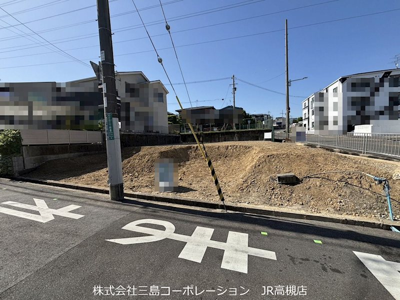 高槻市松が丘2丁目　売土地A区画 現地写真（前面道路含む現地写真）