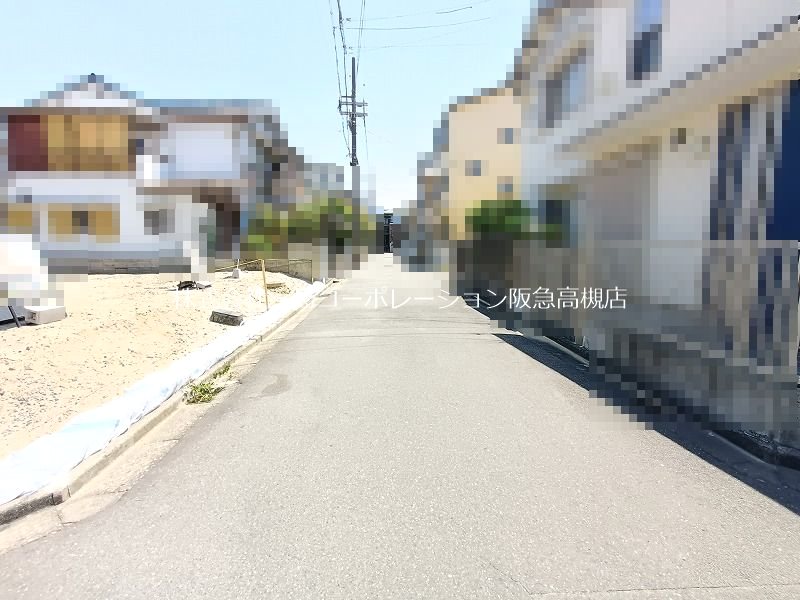高槻市日向町2号地 建築条件付売土地 現地写真（前面道路含む現地写真）