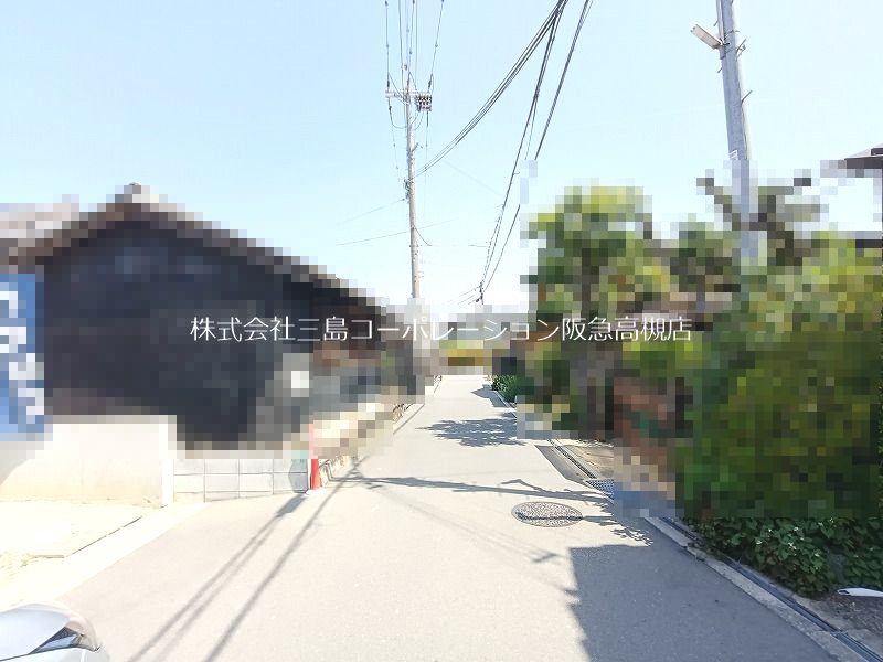 高槻市大冠町2丁目2号地　建築条件付売土地 現地写真（前面道路含む現地写真）