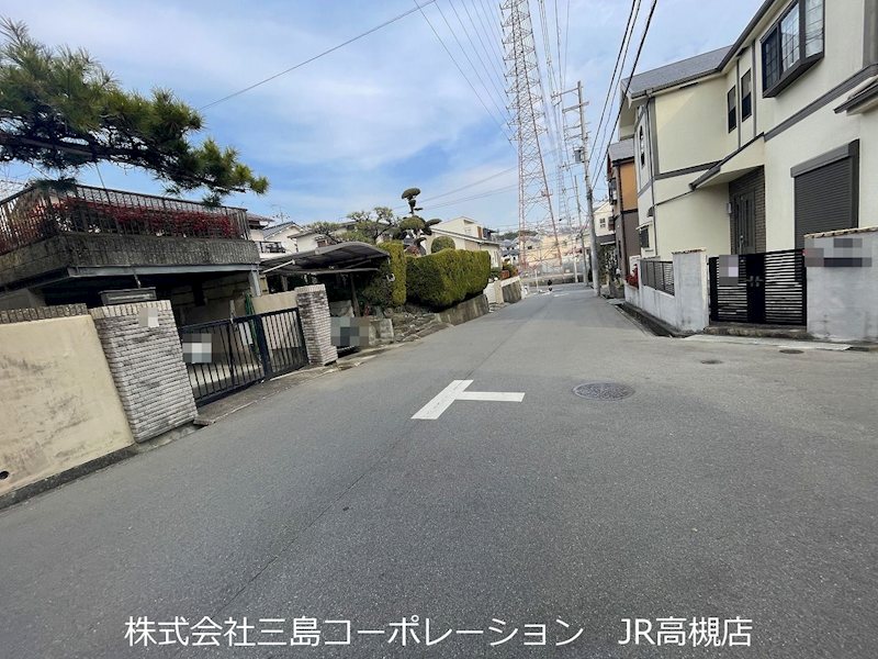 高槻市安岡寺町4丁目　売土地 現地写真（前面道路含む現地写真）