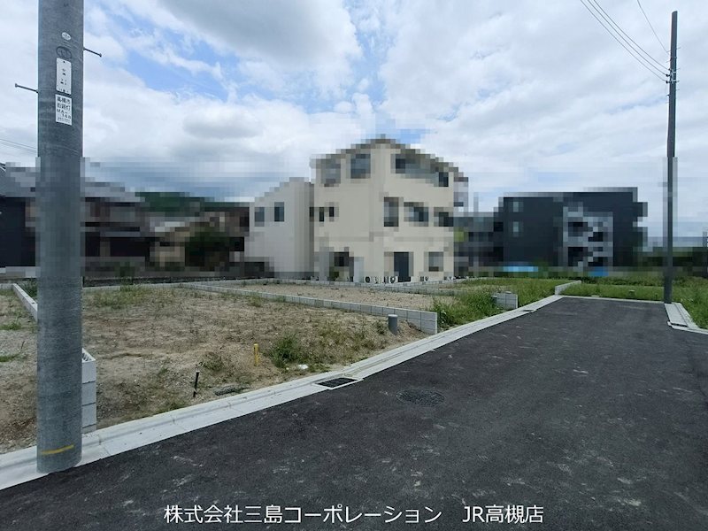 高槻市山手町1丁目　売土地2号地 現地写真（前面道路含む現地写真）