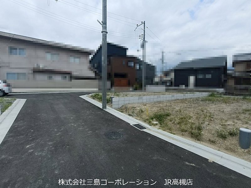 高槻市山手町1丁目　売土地2号地 現地写真（前面道路含む現地写真）