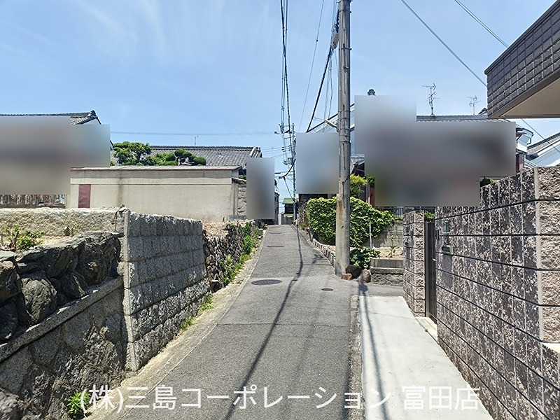 高槻市富田町6丁目　売土地　1号地 前面道路