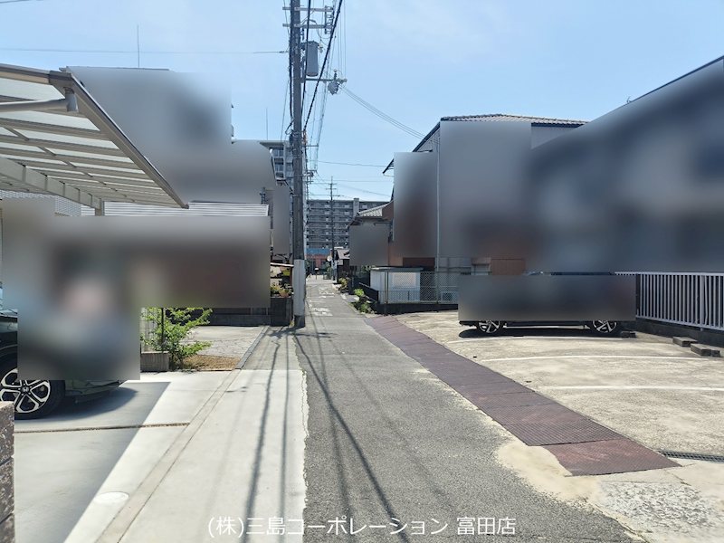 高槻市富田町6丁目　売土地　2号地  前面道路