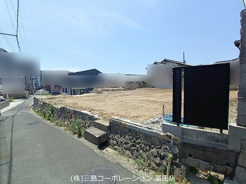 高槻市富田町6丁目　売土地　2号地  全体区画