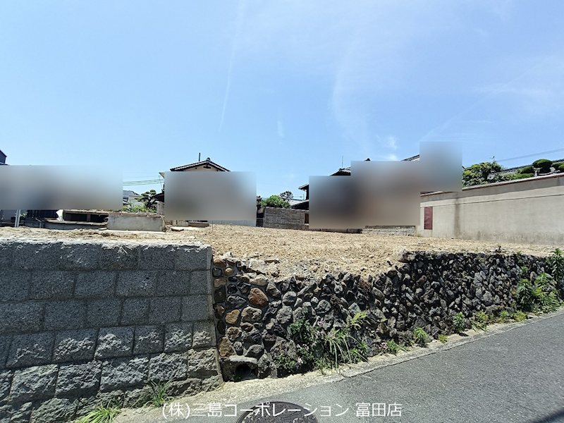 高槻市富田町6丁目　売土地　2号地  全体区画