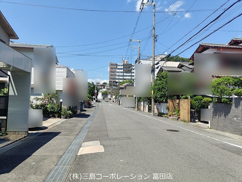 高槻市塚原2丁目　売土地 現地写真（前面道路含む現地写真）