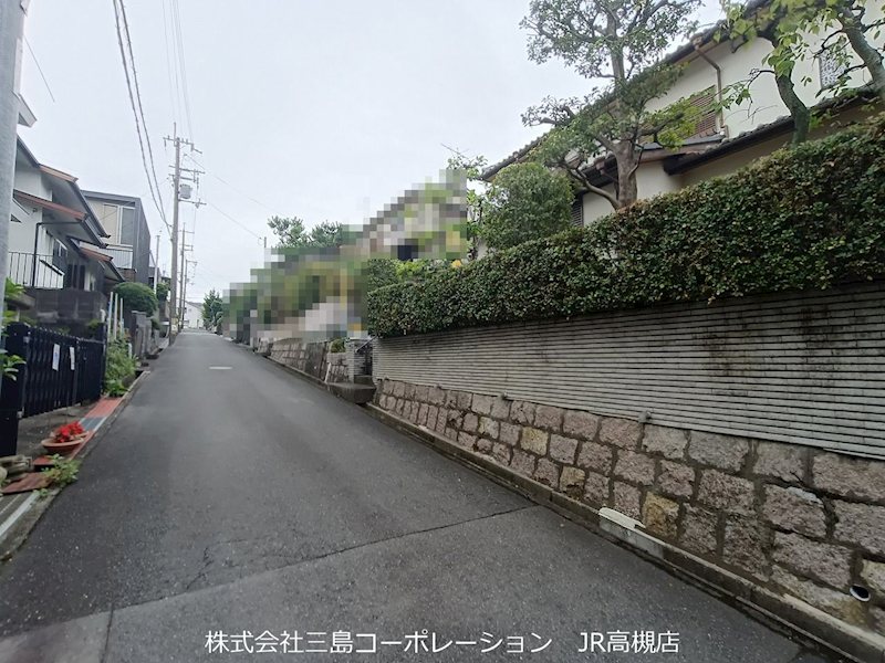 高槻市奥天神町2丁目　売土地 現地写真（前面道路含む現地写真）