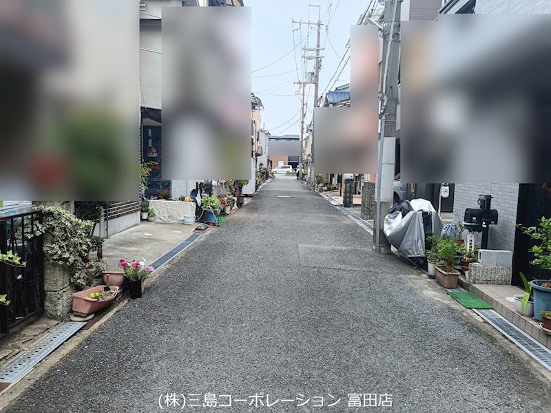高槻市柳川町２丁目　新築一戸建 前面道路